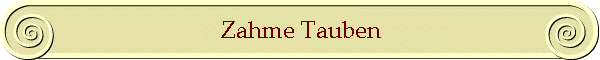 Zahme Tauben
